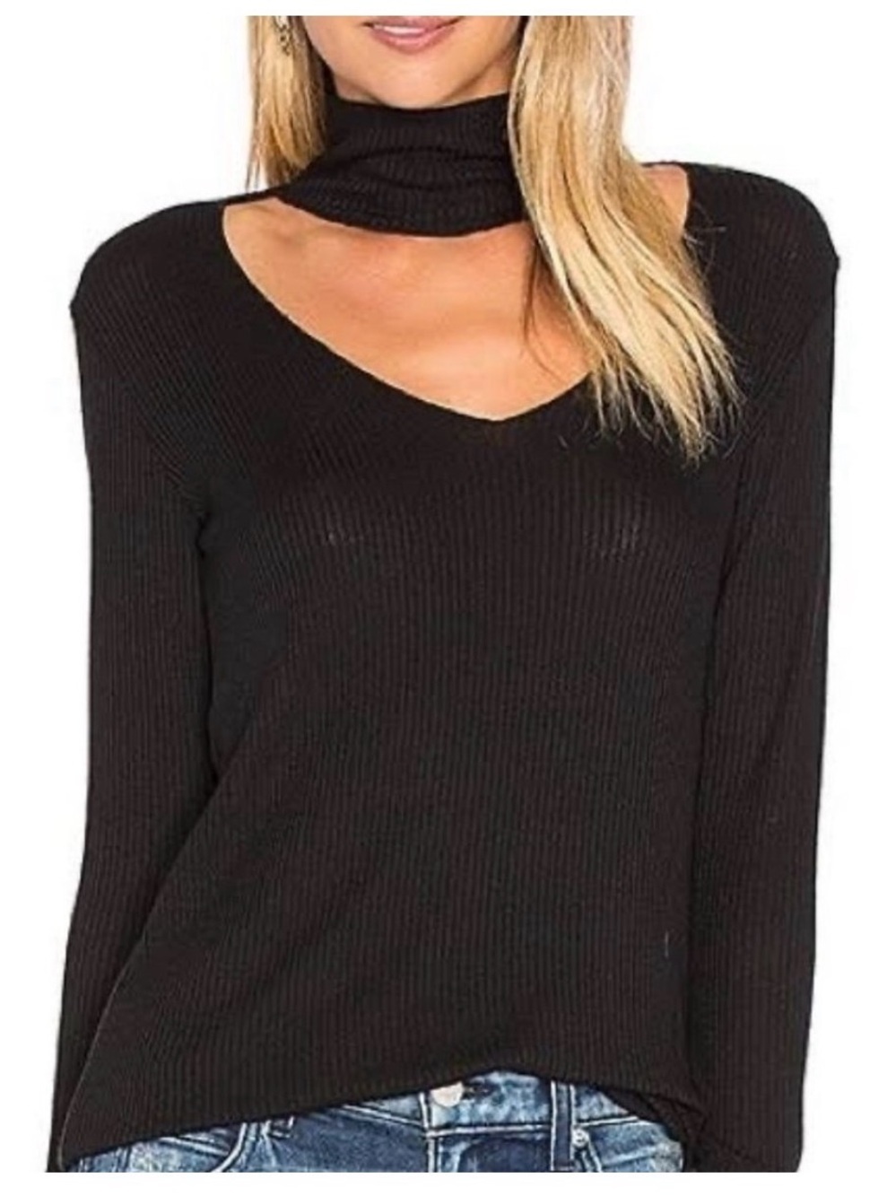 LNA Ribbed Turtleneck Shirt